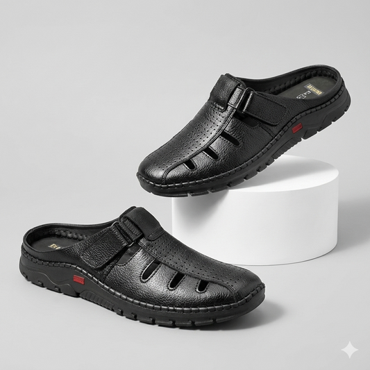 Premium Half Sacchi Shoes-[SH-90]-Black